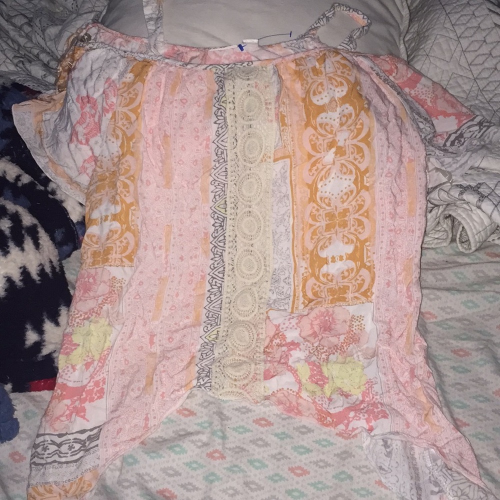 cute off the shoulder shirt